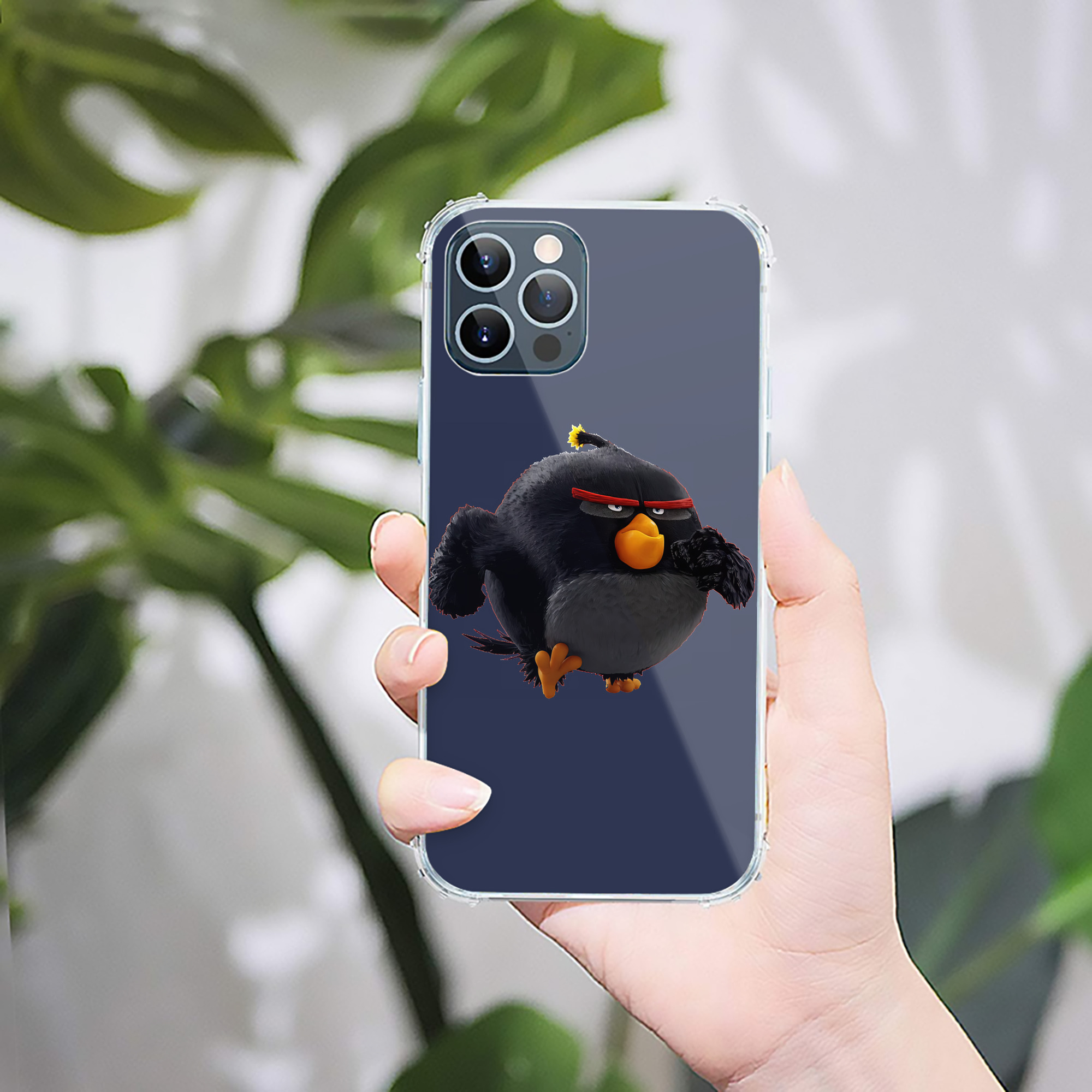 （画像用） Angry Birds アングリーバード 【iPhone 12シリーズ対応】透明スマホケース（クリアソフトケース）